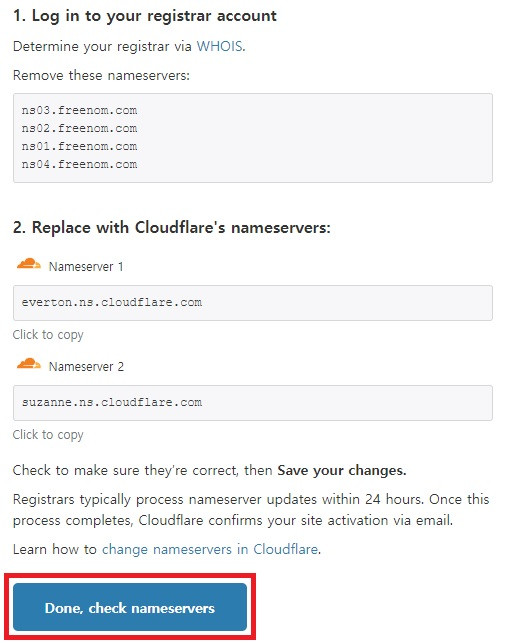 11 check nameservers o